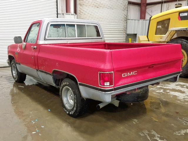 1GTDC14H7FS518098 - 1985 GMC C1500 RED photo 3