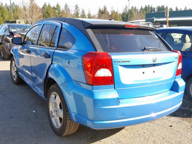 1B3HB48B68D757887 - 2008 DODGE CALIBER SX BLUE photo 3