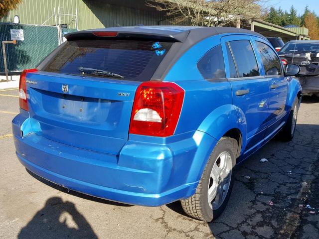 1B3HB48B68D757887 - 2008 DODGE CALIBER SX BLUE photo 4