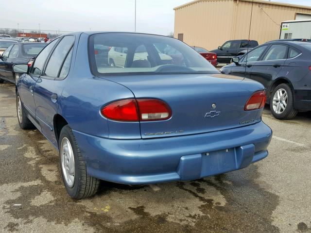 1G1JF5247W7249503 - 1998 CHEVROLET CAVALIER L BLUE photo 3