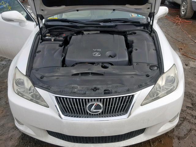 JTHCK262392031593 - 2009 LEXUS IS 250 WHITE photo 7