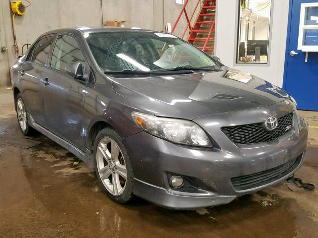 1NXBE40E99Z104811 - 2009 TOYOTA COROLLA XR GRAY photo 1