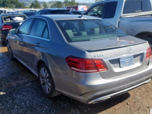 WDDHF5KB4EB027491 - 2014 MERCEDES-BENZ E 350 GRAY photo 3