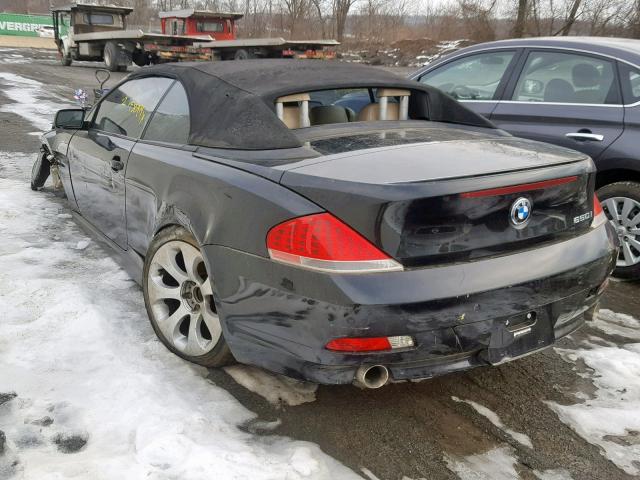 WBAEK13537CN84462 - 2007 BMW 650 I BLACK photo 3