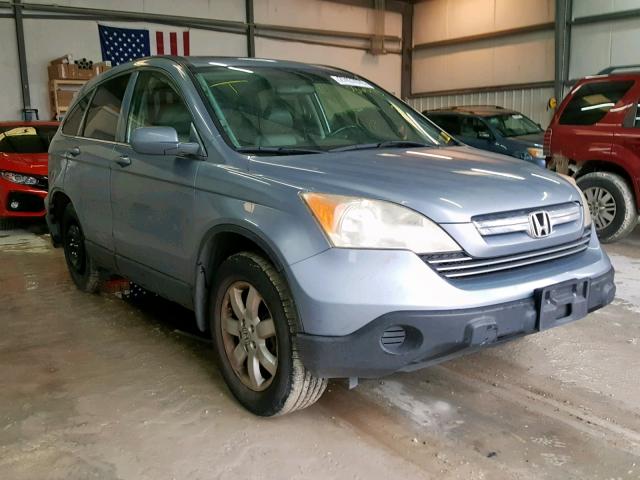 JHLRE38727C036473 - 2007 HONDA CR-V EXL BLUE photo 1