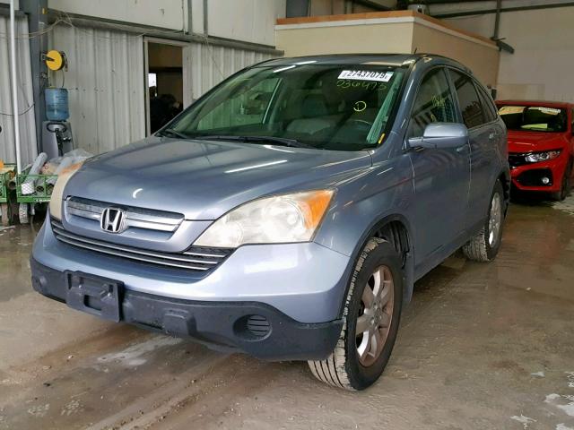 JHLRE38727C036473 - 2007 HONDA CR-V EXL BLUE photo 2