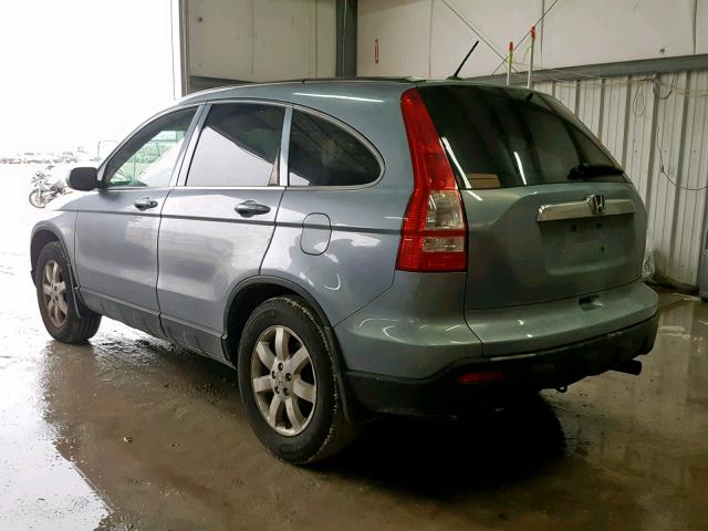 JHLRE38727C036473 - 2007 HONDA CR-V EXL BLUE photo 3