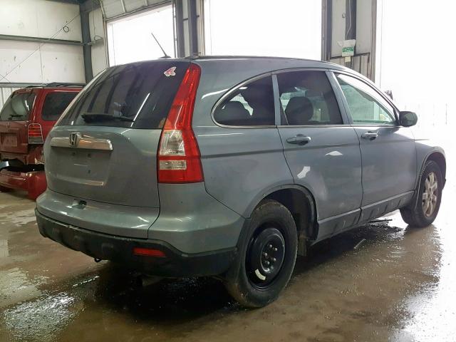 JHLRE38727C036473 - 2007 HONDA CR-V EXL BLUE photo 4