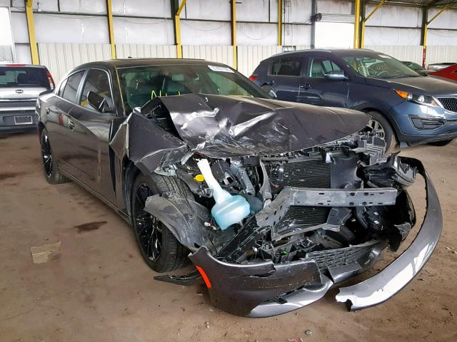 2C3CDXHG7JH197147 - 2018 DODGE CHARGER SX GRAY photo 1