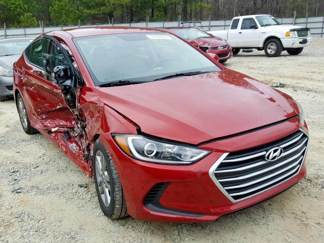 KMHD84LF7JU612106 - 2018 HYUNDAI ELANTRA SE RED photo 1