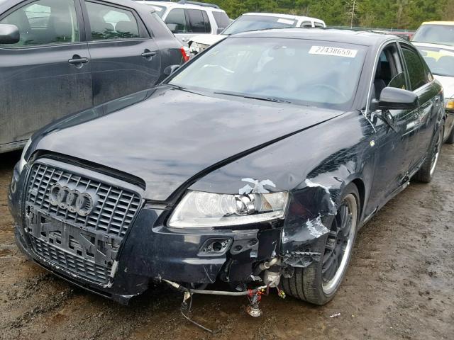 WAUEH74F58N127621 - 2008 AUDI A6 S-LINE BLACK photo 2