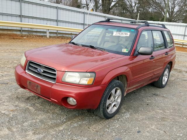 JF1SG65694H747906 - 2004 SUBARU FORESTER 2 Красный фото 2