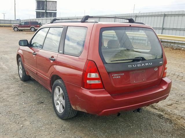 JF1SG65694H747906 - 2004 SUBARU FORESTER 2 Красный фото 3