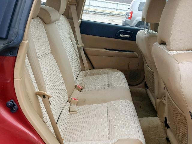 JF1SG65694H747906 - 2004 SUBARU FORESTER 2 Красный фото 6