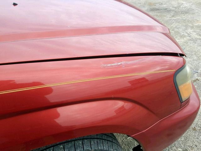 JF1SG65694H747906 - 2004 SUBARU FORESTER 2 Красный фото 9