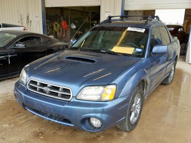 4S4BT63C165102021 - 2006 SUBARU BAJA TURBO BLUE photo 2