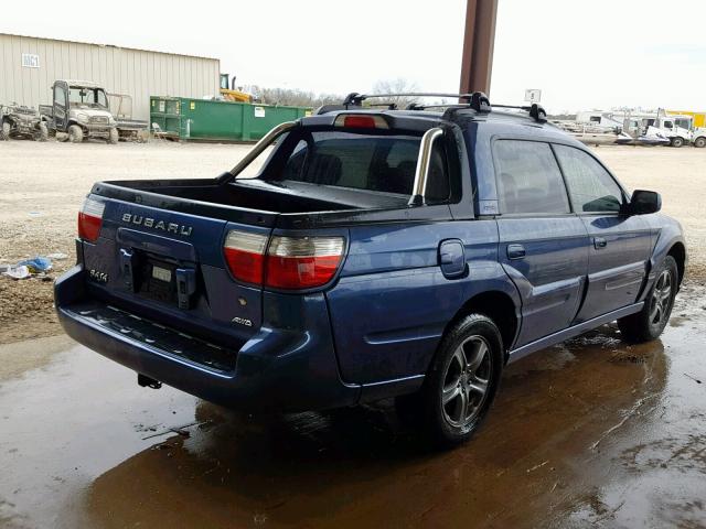 4S4BT63C165102021 - 2006 SUBARU BAJA TURBO BLUE photo 4