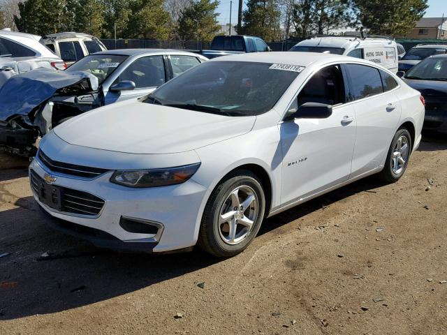 1G1ZC5ST8HF234939 - 2017 CHEVROLET MALIBU LS WHITE photo 2