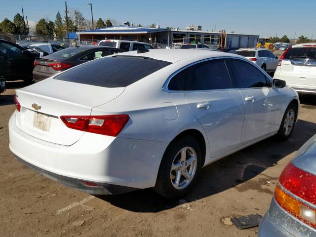 1G1ZC5ST8HF234939 - 2017 CHEVROLET MALIBU LS WHITE photo 4