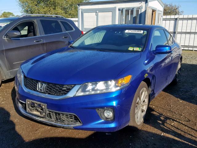 1HGCT2B80DA007678 - 2013 HONDA ACCORD EXL BLUE photo 2