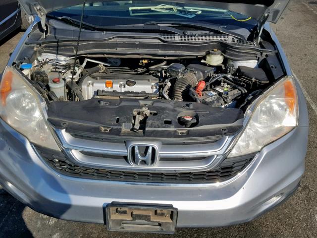 JHLRE3H70BC005411 - 2011 HONDA CR-V EXL SILVER photo 7