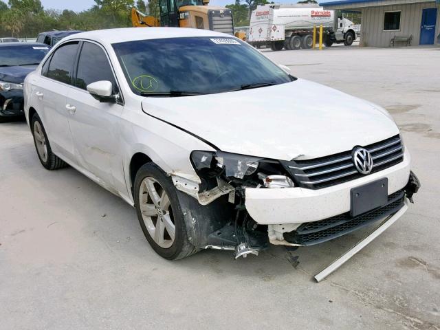 1VWBP7A32CC103247 - 2012 VOLKSWAGEN PASSAT SE WHITE photo 1