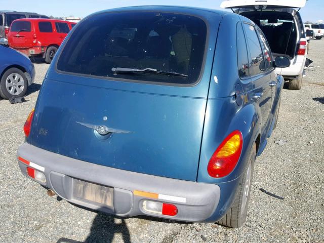 3C8FY4BB91T667449 - 2001 CHRYSLER PT CRUISER TEAL photo 4