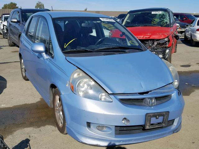 JHMGD38638S049415 - 2008 HONDA FIT SPORT TEAL photo 1