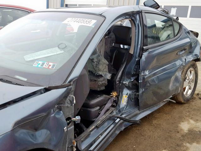 2G2WP552561192935 - 2006 PONTIAC GRAND PRIX BLUE photo 9