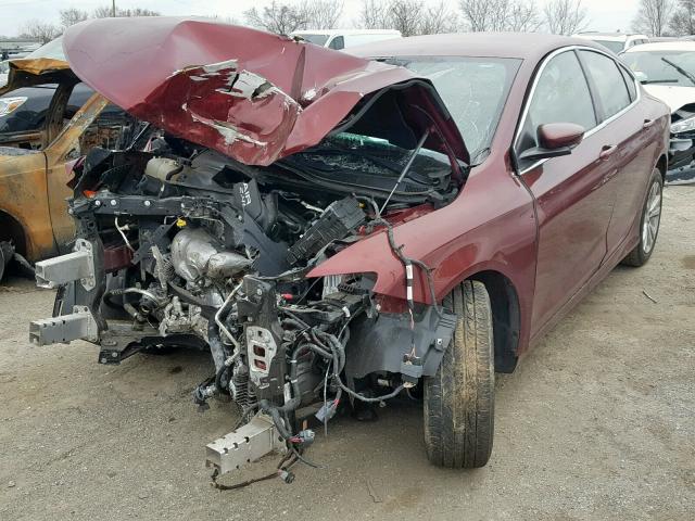 1C3CCCAB5FN685411 - 2015 CHRYSLER 200 LIMITE BURGUNDY photo 2