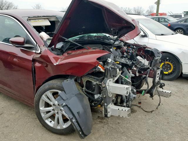 1C3CCCAB5FN685411 - 2015 CHRYSLER 200 LIMITE BURGUNDY photo 9