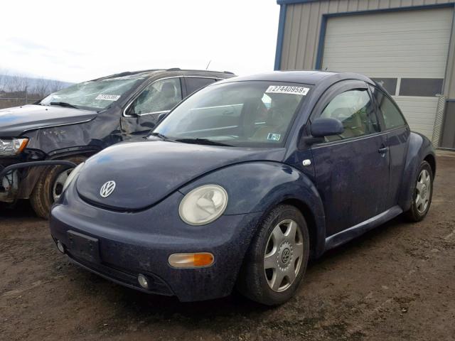3VWDD21C6YM419731 - 2000 VOLKSWAGEN NEW BEETLE 蓝色 照片 2