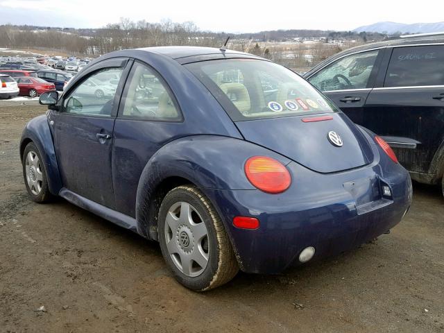 3VWDD21C6YM419731 - 2000 VOLKSWAGEN NEW BEETLE 蓝色 照片 3
