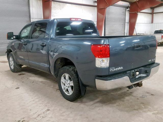 5TFDW5F12AX150214 - 2010 TOYOTA TUNDRA CRE BLUE photo 3