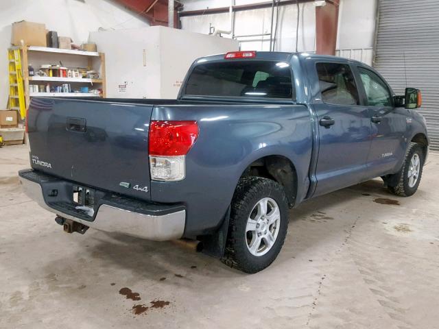 5TFDW5F12AX150214 - 2010 TOYOTA TUNDRA CRE BLUE photo 4