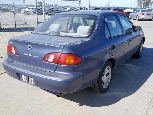 1NXBR12E2YZ341171 - 2000 TOYOTA COROLLA VE BLUE photo 4