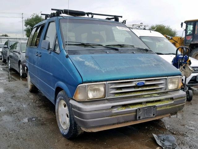 1FMCA11U1PZC25028 - 1993 FORD AEROSTAR TEAL photo 1