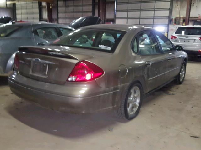 1FAFP55U92G204259 - 2002 FORD TAURUS SES TAN photo 4