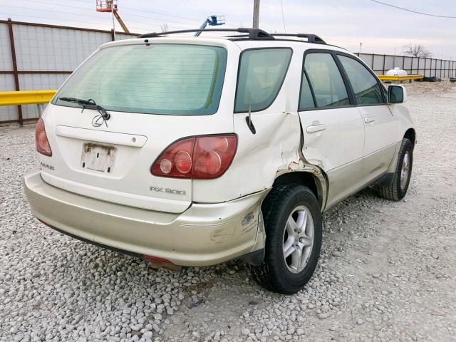 JT6GF10U3Y0079205 - 2000 LEXUS RX 300 WHITE photo 4