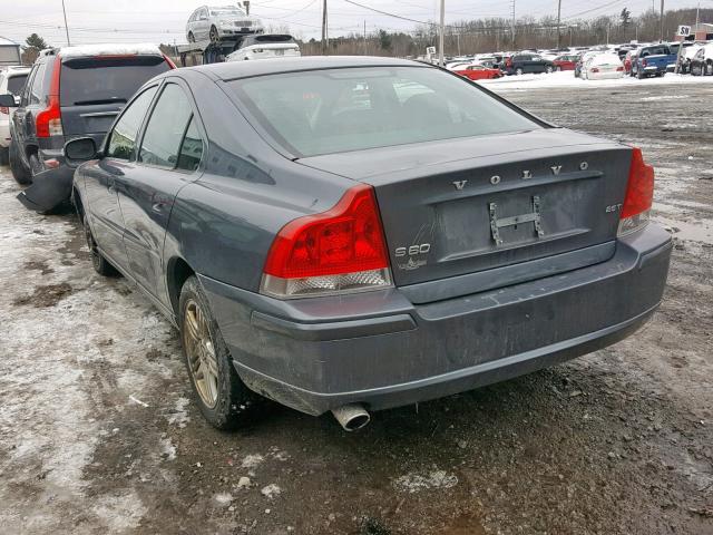 YV1RS592692723639 - 2009 VOLVO S60 2.5T GRAY photo 3