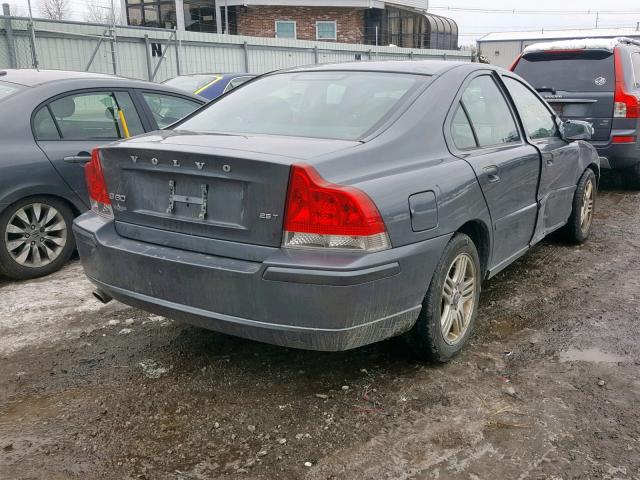 YV1RS592692723639 - 2009 VOLVO S60 2.5T GRAY photo 4