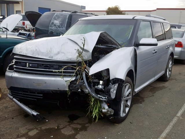 2FMHK6D88EBD23486 - 2014 FORD FLEX LIMIT SILVER photo 2