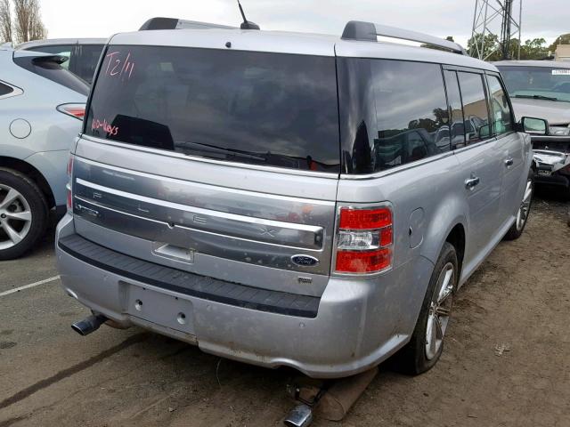 2FMHK6D88EBD23486 - 2014 FORD FLEX LIMIT SILVER photo 4