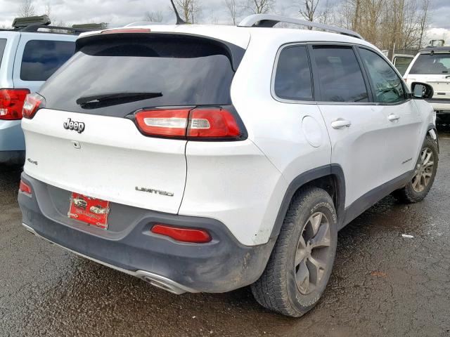 1C4PJMDS5FW522109 - 2015 JEEP CHEROKEE L WHITE photo 4