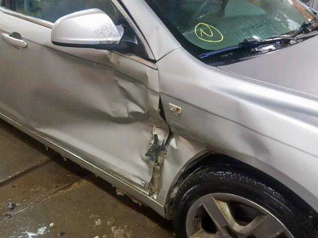 1G1ZH57BX8F154401 - 2008 CHEVROLET MALIBU 1LT SILVER photo 9