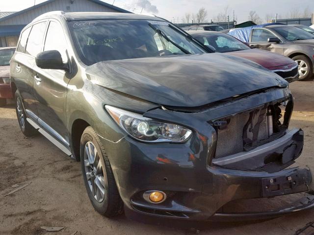 5N1AL0MM2DC301717 - 2013 INFINITI JX35 GREEN photo 1