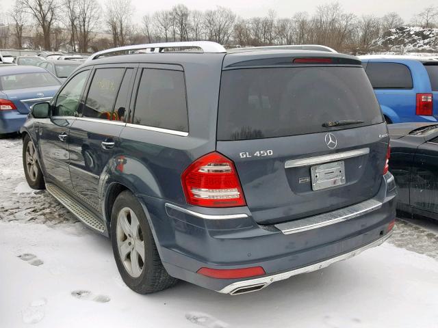 4JGBF7BE9AA576735 - 2010 MERCEDES-BENZ GL 450 4MA GRAY photo 3