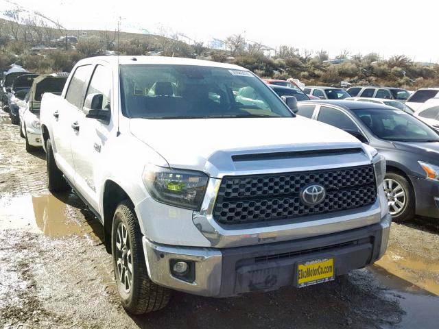 5TFDY5F1XKX806347 - 2019 TOYOTA TUNDRA CRE WHITE photo 1