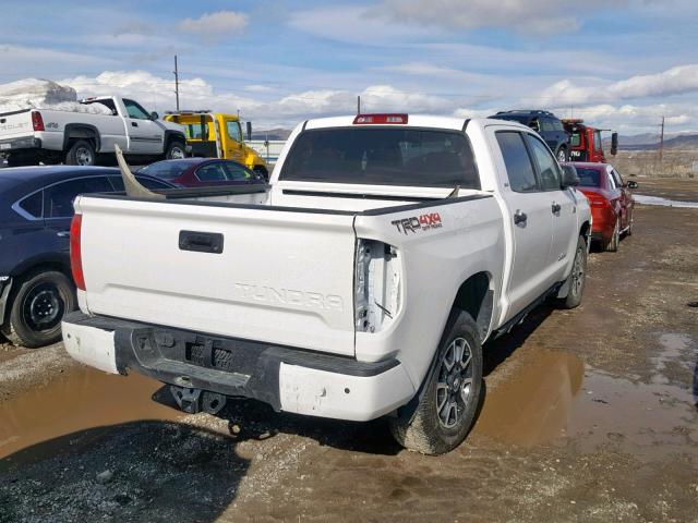 5TFDY5F1XKX806347 - 2019 TOYOTA TUNDRA CRE WHITE photo 4