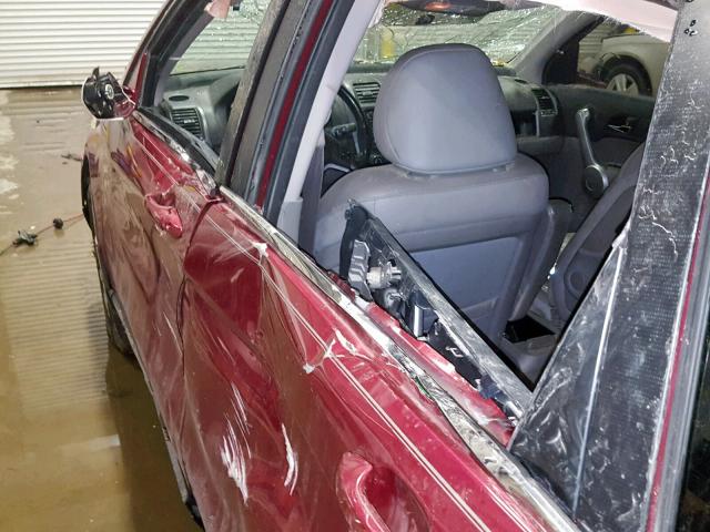 5J6RE48707L011049 - 2007 HONDA CR-V EXL MAROON photo 10